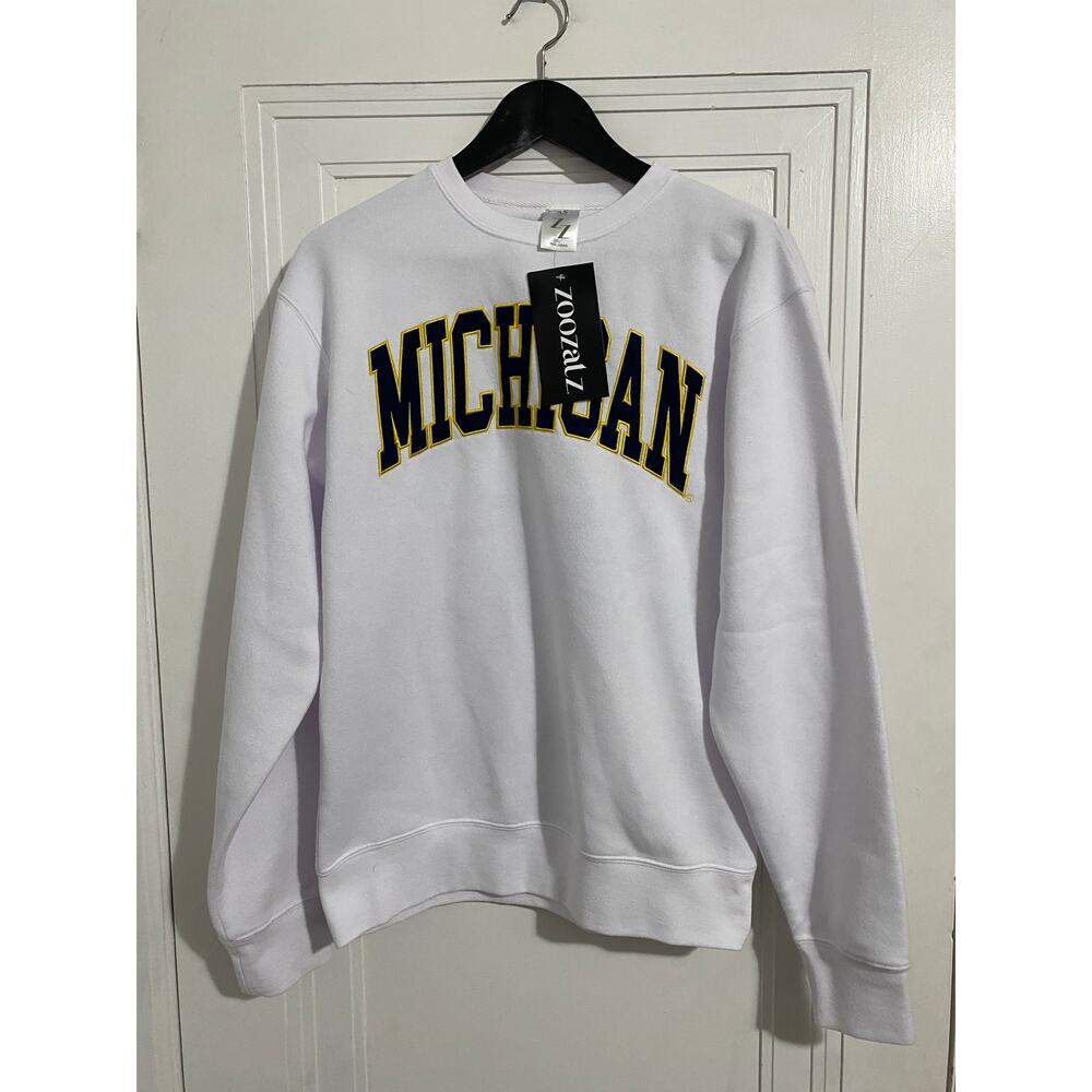 NWT University of Michigan Wolverines Crewneck Sweatshirt Size XS